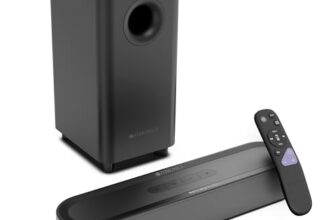 Zebronics 2026 Launch 140W Soundbar with 13.3cm subwoofer, Dual Drivers, Dolby Audio, Bluetooth v5.4, ARC, USB, Optical in, AUX, LED Display, Volume & Media Control, Matte Finish (Juke Bar 9010C)