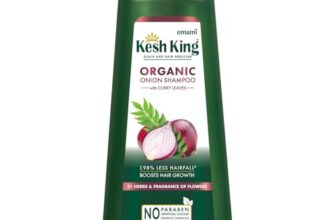 Kesh King Organic Onion Shampoo With Curry Leaves Reduces Hair Fall Upto 98%,Keeps Hairs Smooth Upto 48Hrs – 600Ml,625 Grams