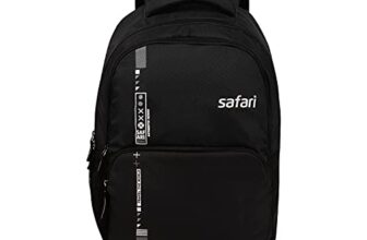 Safari Quill Large Laptop Backpack 26 Ltrs Water Resistant Fabric – Black