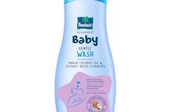 Parachute Advansed Baby Gentle Wash for New Born | Enriched with Virgin Coconut Oil | Gently cleanses in Hard water | Doctor certified | 410 ML