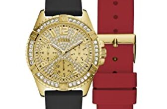 Guess Round 40mm Champagne Dial Analog Women Watch – GW0349L1