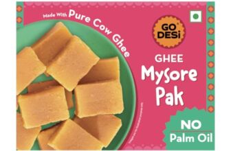 GO DESi – Mysore Pak | Made with Desi Ghee | Indian Mithai | Sweets Gift Pack | 180/150 grams