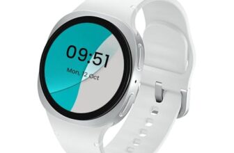 Samsung Galaxy Watch8 (44mm, Bluetooth, Silver) with 3nm Processor | Dual GPS | Sapphire Glass & Armor Aluminum | 5ATM & IP68 | BP, ECG, IHRN & Vascular Load Monitoring | Anti-oxidant Index