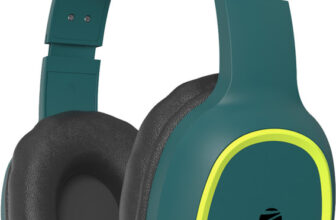ZEBRONICS Zeb- Thunder, With 60H Backup, BT v5.3, Gaming Mode, ENC, AUX, mSD, Dual Pairing Bluetooth & Wired(Teal Green, On the Ear)