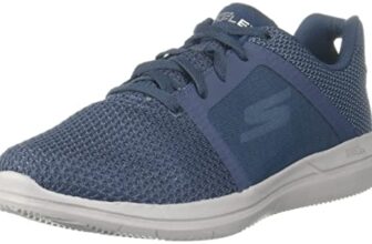 Skechers mens GO FLEX 2 NAVY/GRAY Walking Shoe – 6 UK (54014)