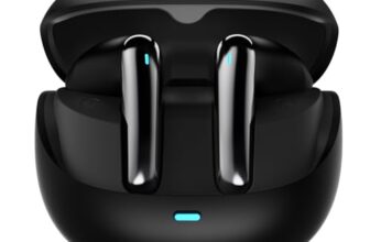 Fire-Boltt Newly Launched Aero Fit TWS Earbuds with Custom EQ, Bluetooth 5.4 Wireless Earphones, 50H Playtime, Fast Charging Case, 50ms Low Latency Gaming & Touch Controls Black