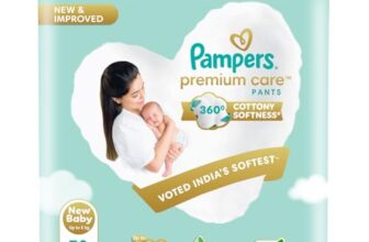 Pampers Premium Care Pant Style Baby Diapers, Newborn/X-Small (NB/XS), 70 Count, 4-6kg, All-in-1 with 360 Cottony Softness Diapers