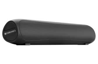 Zebronics Compact Soundbar, 18 Watts, Upto 6 Hours Playback, Dual 52mm Drivers, Dual Passive Radiators, TWS, Type-C Charging, USB, AUX, LED Indicator (Vita Bar 202)