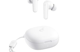 soundcore by Anker R50i VI True Wireless Earbuds, 10mm Drivers with Big Bass, Bluetooth 5.3, 30H Long Playtime, Water-Resistant, 2 Mics for AI Clear Calls, 22 Preset EQs, Customization (White)