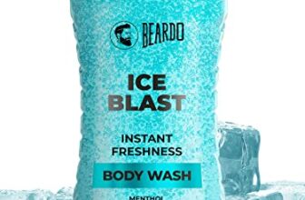 Beardo Ice Blast Body Wash For Men 200ml | Refreshing Menthol Cooling Instant Icy Cool Freshness Body Wash | Shower Gel For Summer Heat | For Skin Dryness