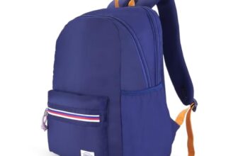 American Tourister Carter | 28L Backpack | 15.6″ Laptop Bag | 2.5 Compartments | College & Office Backpack for Men and Women | Navy | 1 Year Global Warranty