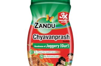 Zandu Chyavanprash Jaggery (Gur) 455 g | No Refined Sugar | Scientifically proven immunity booster | 15+ health benefits | Great Taste