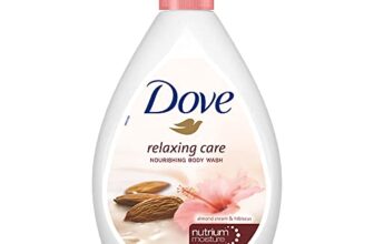 Dove Relaxing Almond Cream Body Wash with Hibiscus for Smooth Skin, Soft & Sweet Scent 1L
