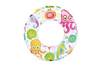 Intex 59241-2 Lively Print Swim Ring, Blue