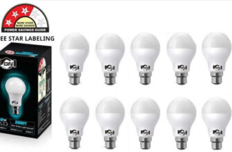 Gold Nation 10 W Standard B22 LED Bulb(White, Pack of 10)