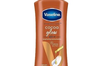 Vaseline Cocoa Glow Serum In Lotion, 600 ml | 100% Pure Cocoa & Shea Butter for Glowing & Soft Skin