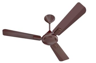 Havells 1200mm Ambrose Energy Saving High Speed Ceiling Fan|Premium Finish, Deco.Fan, Elegant Looks, High Air Delivery, 100% Pure Copper Motor|2 Yr Warranty by Brand | (Pack of 1, Cola Espresso Brown)