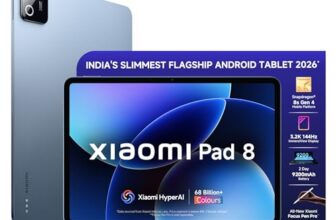 XIAOMI Pad 8 [Smartchoice] Flagship Snapdragon 8s Gen 4 |11.2″ 3.2K Display | 12GB, 256GB | Ultra Slim Metal Design | 9200mAh Battery | 68 Bn+ Colours HyperAI | Wi-Fi 7 | Titanium Blue