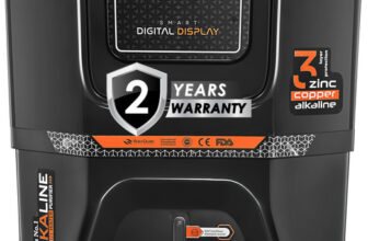 Kinsco Aqua Bliss| Needs no service for 2 years | 10 Stage purification| 15 L RO + UF + UV + Copper + Alkaline + Mineralizer Water Purifier(Black)