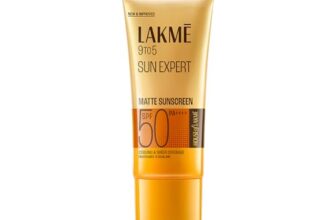 Lakme SPF 50 PA++++ Sunscreen Lotion for Bright Skin | In Vivo Tested | UVA UVB Blue Light Protection | Waterlight| No White Cast | Niacinamide| For All Skin Types | 100 ml