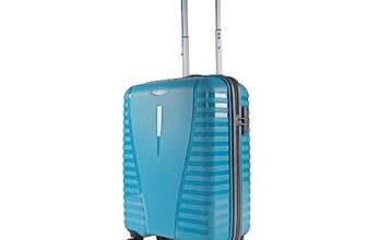 Aristocrat Cabin Airpro 55 Cm(Small) Polypropylene 360 Degree 8 Wheels Trolley Bag for Travel Hard Case Luggage, Lightweight with Combination Lock & Robust Trolley with 3 Years Warranty (Teal Blue)