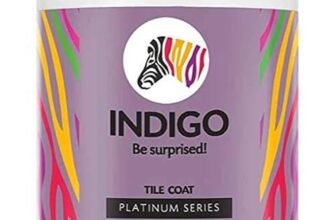 Indigo Tile Coat Platinum Series – Premium Roof Tile Coating | Vibrant Non-Fading Colours | Rich Sheen Finish | Anti-Fungal & Water-Resistant | Exterior Use | 4 L Soothing Sapphire