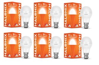Halonix Photon Plus Base B22 9-Watt LED Bulb (Pack of 6, Cool Day Light)