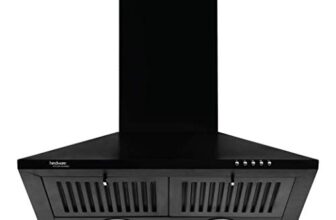 Hindware Smart Appliances | Marvia 60 cm Chimney | 1000 CMH | Pyramid | Push Button | Efficient Dual LED Lamps and Double Baffle Filter | 5 Yrs Warranty on Motor & 2 Yrs on Product (Black)