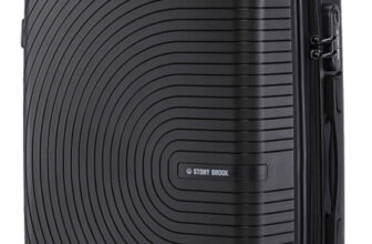 Stony Brook by Nasher Miles Crescent Hard-Sided Polypropylene Cabin Black 55cm Trolley Bag Cabin Suitcase 4 Wheels – 20 inch