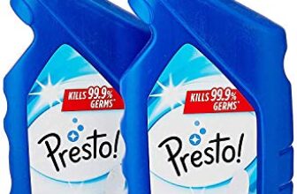 Amazon Brand – Presto! Disinfectant Toilet Cleaner | Rose | 2 Litre | 1 L x 2 Packs | Kills 99.9% Germs | Removes Stains | Fights Odours