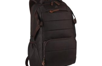 Gear Aspire 3 19″/35L Faux Leather Large Water Resistant 5 Compartment Laptop Backpack/Casual Backpack/Daypack/Travel Backpack/College Bag For Men/Women(Brown-Brown)