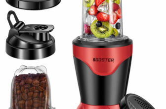 BOOSTER Powerful 400 W Juicer Mixer Grinder 400 W Juicer Mixer Grinder(Nutri_Pro | 2 Jars | Black, Red)