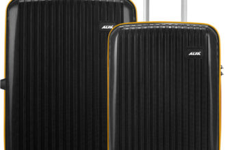 ALFA by VIP Excel 2 (Small 55cm Medium 65cm) Suitcase Cabin & Check-in Set 8 Wheels – 26 Inch