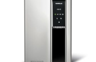 Havells Gracia Alkaline Water Purifier | RO+UV+Alkaline | Free Unlimited Service Visits for 1 Yr | Hot, Warm & Ambient Water | 10 Stage Purifier | 7.6 L SS Tank | For Borewell, Tanker, Municipal Water