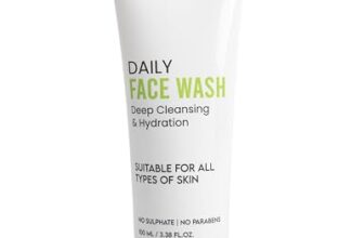 Non Toxin Face Wash for Men & Women – Gentle Daily Cleanser with Aloe, Green Tea, Cucumber, Hibiscus, Niacinamide & Hyaluronic Acid | Oil Control, Hydration & Brightening | Sulfate & Paraben Free