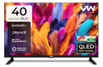 VW (Visio World.) 101 cm (40 inches) OptimaX Series Full HD Smart QLED Android TV VW40AQ1 (Black)
