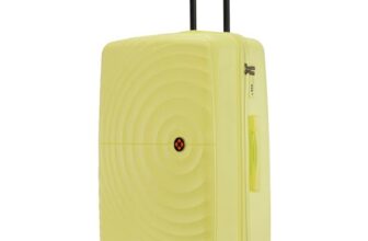 Nasher Miles Polypropylene Spinner Seattle Hard-Sided Check-in Luggage 28 inch | 75cm | 8 Wheels Large Trolley Bag for Travel | Suitcase (Yellow)
