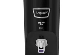 Livpure PEP PRO+ RO+UV Water Purifier for Home – 7 L Storage |Suitable for Borewell, Tanker, Municipal Water | Black