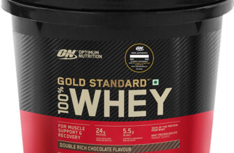 Optimum Nutrition (ON) Gold Standard 100% Whey Protein Powder – Primary Source Isolate Whey Protein(4 kg, Double Rich Chocolate)