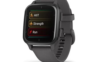Garmin Venu Sq 2 GPS Smartwatch, All-Day Health Monitoring, Long-Lasting Battery Life, AMOLED Display, Slate and Shadow Gray