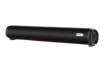 Zebronics Wireless Bluetooth Soundbar, 42 Watts, Upto 7h Playback, Dual 57mm Drivers, Dual Passive Radiators, TWS, Call Function, Type-C Charging, USB, AUX (Vita Bar 301)