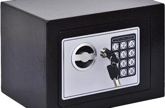 Heavy-Duty Electronic Digital Safe Box with Keypad Lock &–Steel Security Locker for Home, Office & Jewelry Storage Deposit Box