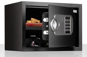 Plantex 23 Litre Safe Locker for Home/Electronic Safety Locker with Master & User PIN Code Access with Emergency Key/Hotel Safe Box/2 Years Warranty By Plantex – Black