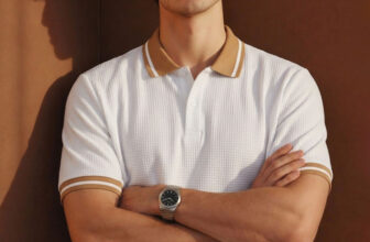 AUSK Solid Men Polo Neck White, Beige T-Shirt