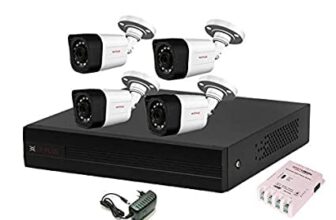 CP Plus Wired 4 Channel HD DVR 1080p, Outdoor Camera 2.4 MP 4Pcs, Combo Set