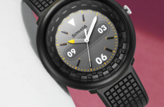 SONATA 77121PP03W F1 plastics Analog Watch  – For Men