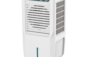 Crompton Ozone Personal Air Cooler 45L| High density honeycomb pad for cooling retention| Auto fill| Water level indicator| 4 way Air deflection| Ice chamber| Cooling mode & Auto Swing