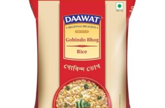Daawat Gobindo Bhog Rice 1 kg | Premium Short Grain Rice | 100% Authentic Regional Delight | Aromatic & Naturally Sweet | Ideal for Bengali Dishes