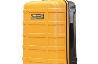 uppercase Cargo 74cm(Large) Check-in Trolley Bag Dualtone Spinner Hardsided Luggage Secure Combination Lock Scratch-proof Surface Mesh ConviPack Suitcase for Men & Women 2000 Days Warranty(Yellow)