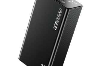 Boat EnergyShroom PB600 27000mAh Powerbank with 2-Way 22.5W Fast Charging, 2X Input & 4X Output Ports, 12-Layer Smart IC Protection, QC 3.0, PD & PPS Fast Charging Support (Onyx Black)